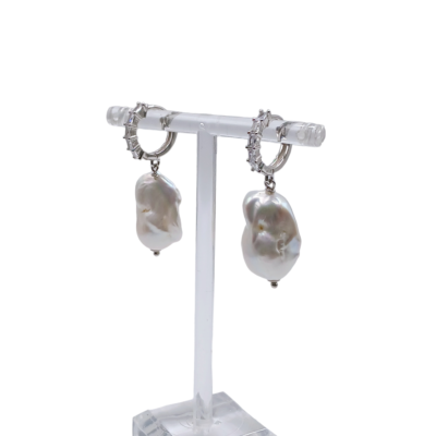orecchini biancaspina con perla scaramazza silvana mannucci gioielli