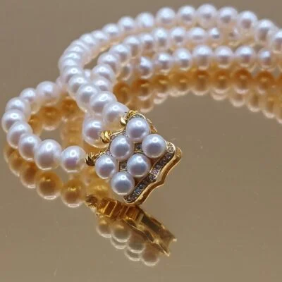 bracciale con le perle di fiume chiusura in argento 925 silvana mannucci gioielli 5 1