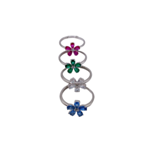 Anello Argento 925 con fiori-Modello Teresa