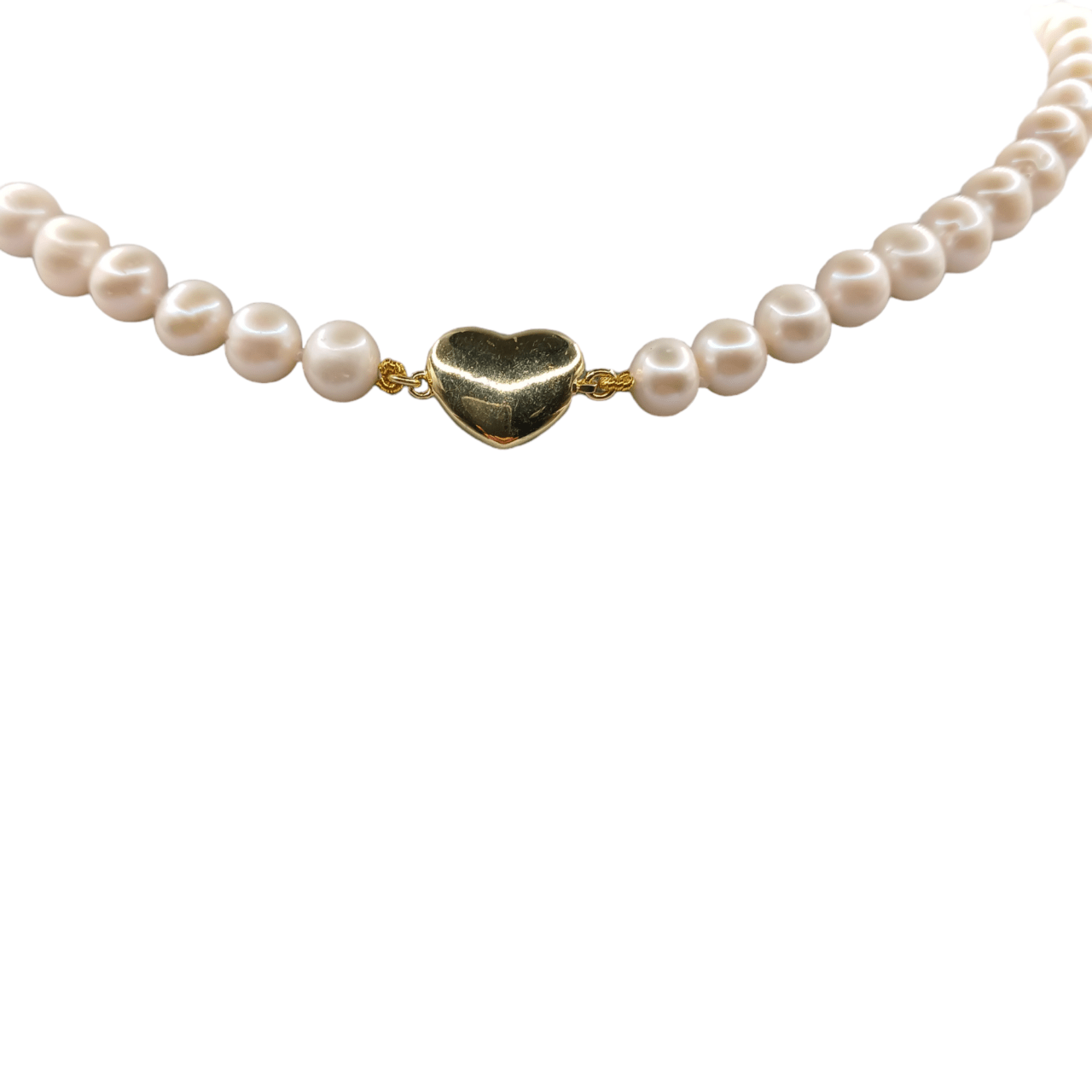 Collana con perle d'acqua dolce-modello Cuore