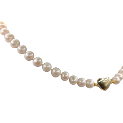 collana cuore con le perle dacqua dolce silvana mannucci gioielli 3