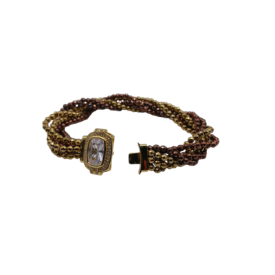 bracciale con le pietre ematite dorate silvana mannucci gioielli 2