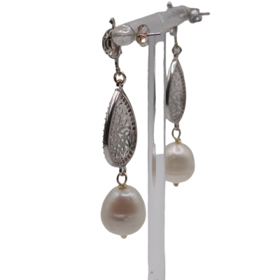 orecchini in argento 925 e perle di fiume silvana mannucci gioielli 4