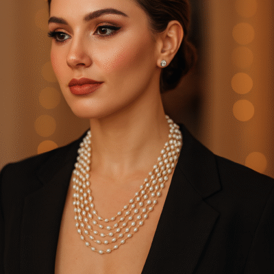 Collana con perle scaramazze-modello Bella