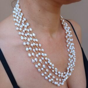 Collana con perle scaramazze-modello Bella