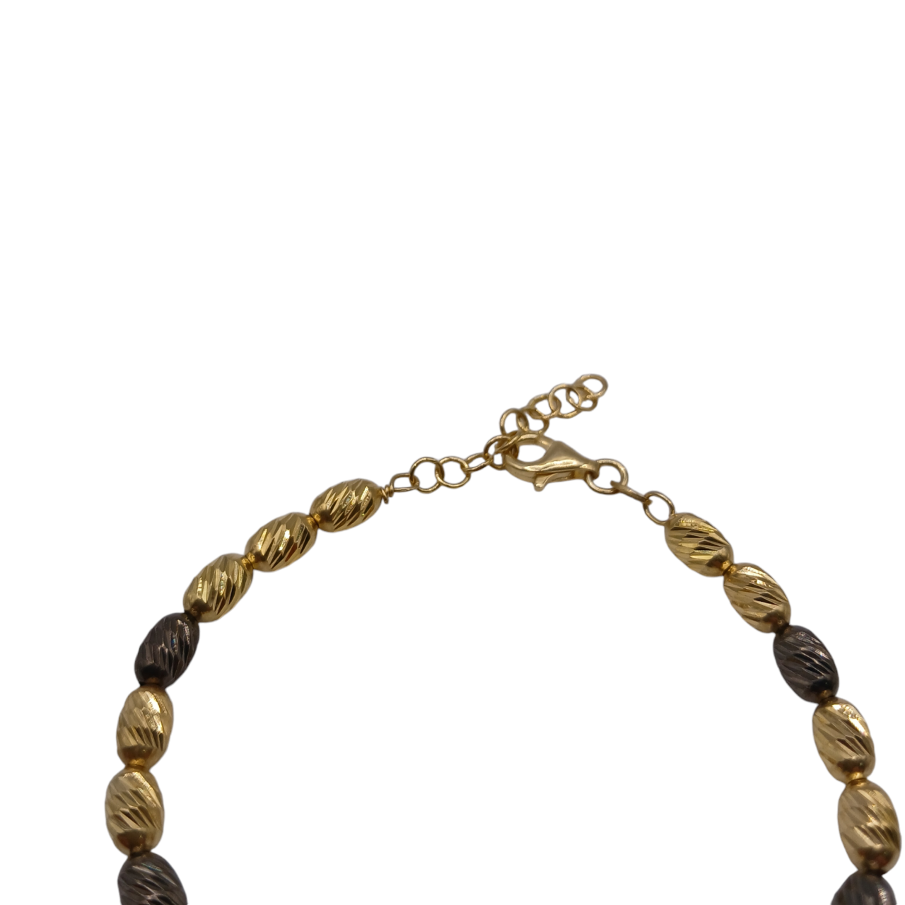 Bracciale granelli dorati e antracite-modello Aurora