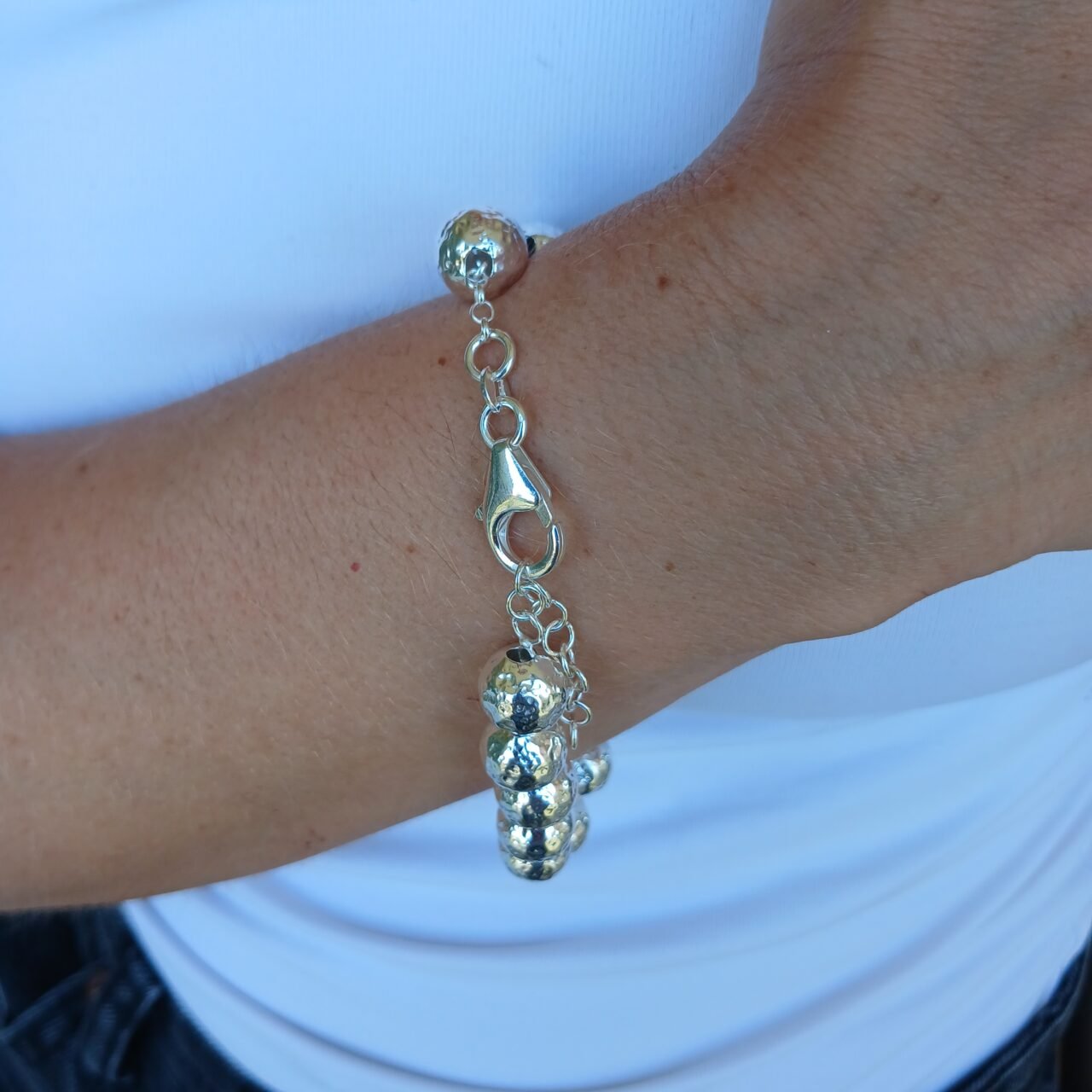 Bracciale in argento bianco Sofia