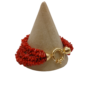 Bracciale multifilo in autentico corallo Mediterraneo-modello Sally
