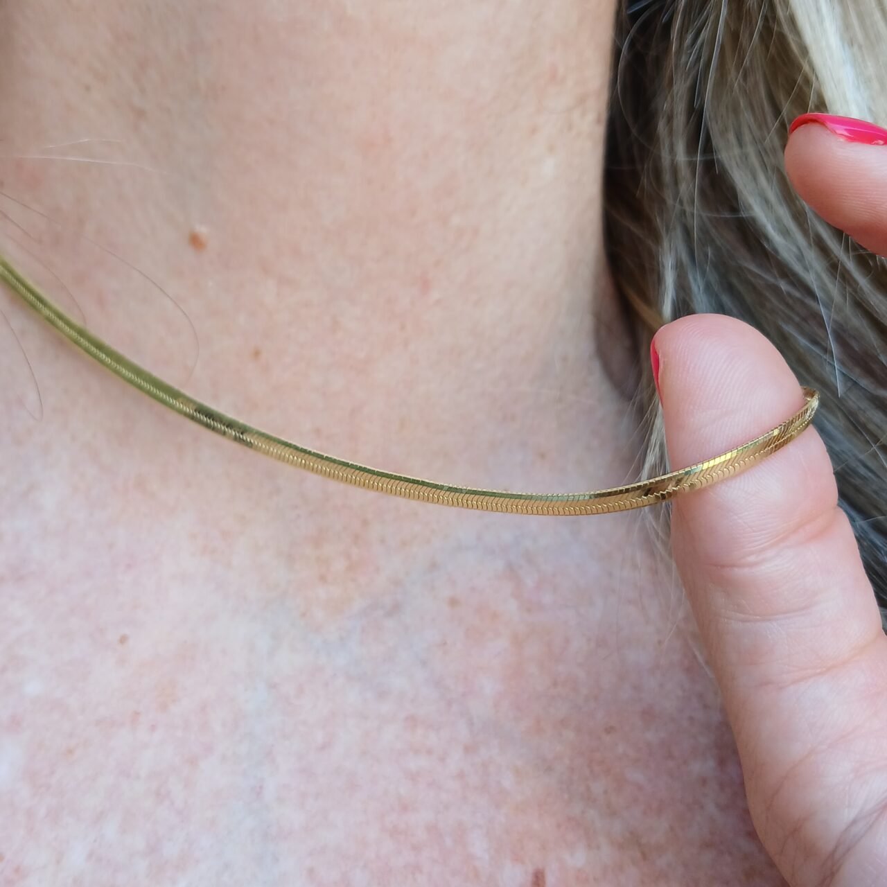 Collana Piattina Snake