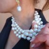 Collana multifilo con le perle di fiume-Modello Calliope - immagine 6