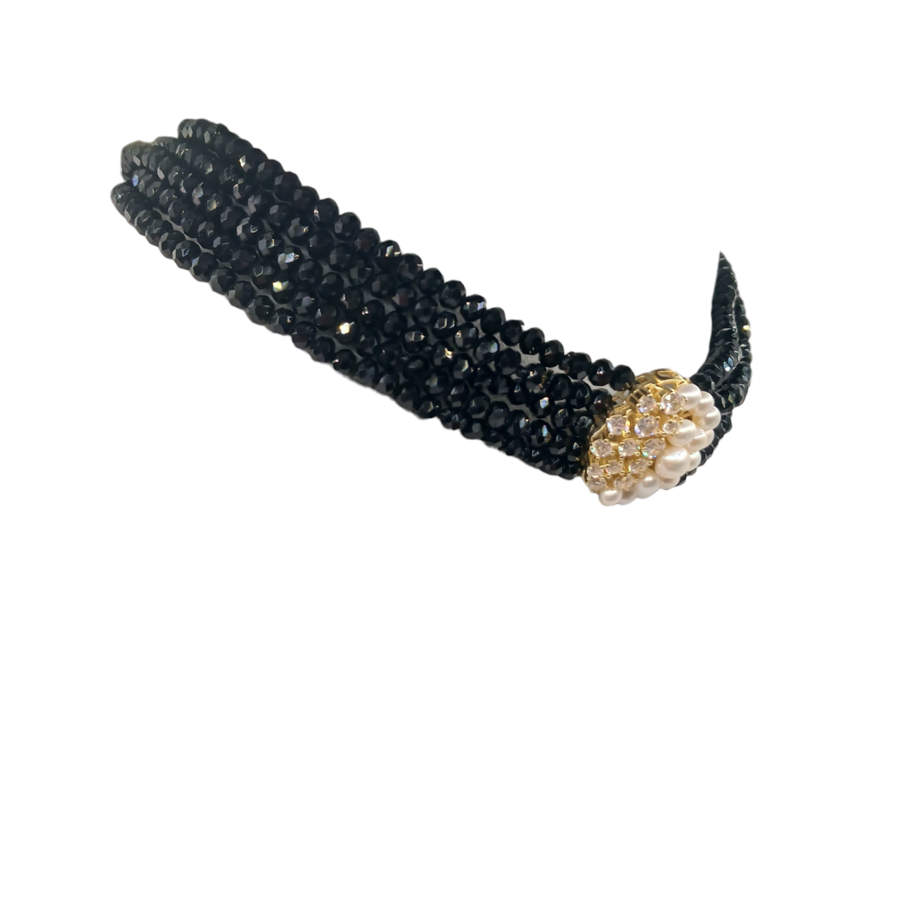 Girocollo in cristalli Swarovski neri