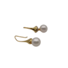 Orecchini con perle d'acqua dolce e Zirconi in argento 925-modello Paloma - immagine 2