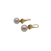 Orecchini con perle d'acqua dolce e Zirconi in argento 925-modello Paloma - immagine 3