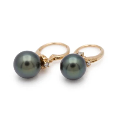Orecchini con Perle di Tahiti in argento 925-modello Elisa