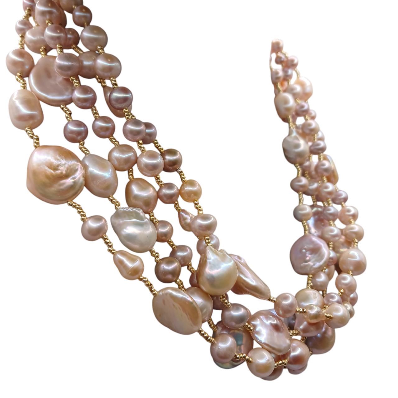 Collana con Perle di Fiume e Perle Scaramazze - Modello Meravigliosa