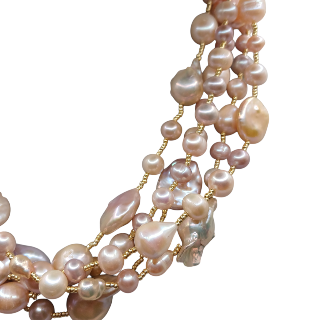 Collana con Perle di Fiume e Perle Scaramazze - Modello Meravigliosa