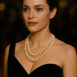 Collana di perle di acqua dolce bianche-modello Esperia