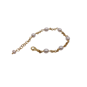 Bracciale in argento 925 e perle scaramazze-modello Eva