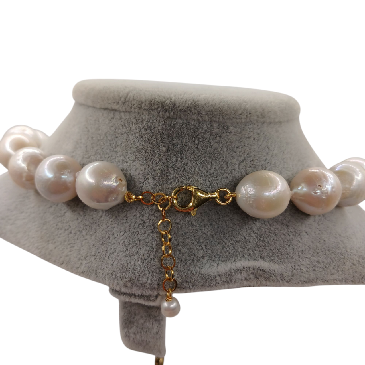 Collana di perle naturali di grande dimensione-modello Irene