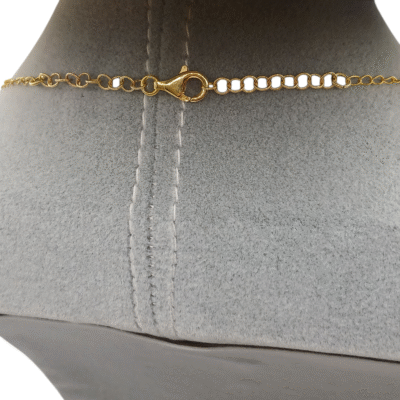 Collana in argento 925 con ciondolo sole e luna-modello Bologna - immagine 3