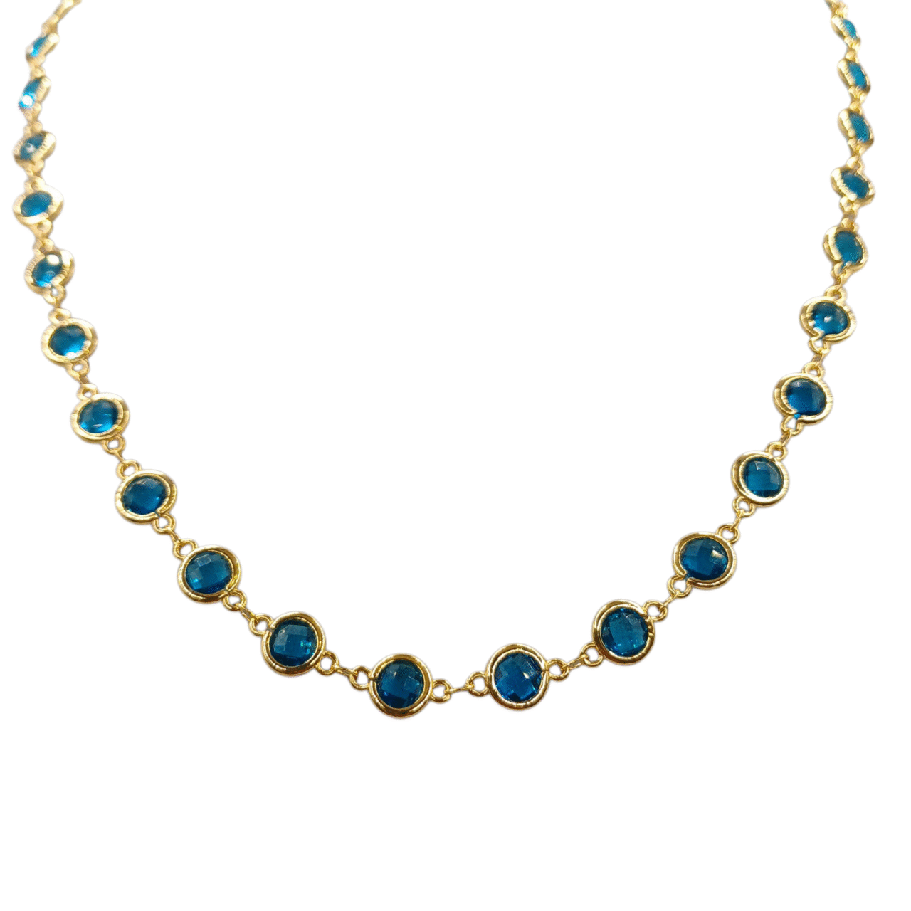 Collana Golden placcato oro giallo Spinello multicolor-modello Londra