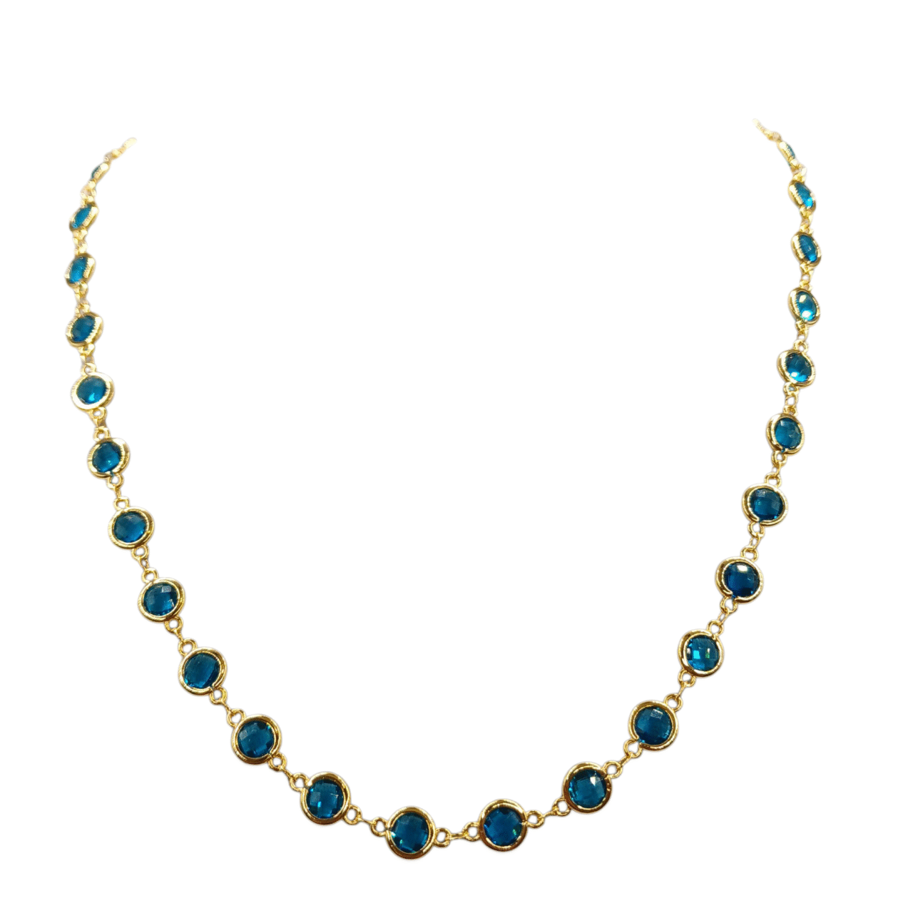 Collana Golden placcato oro giallo Spinello multicolor-modello Londra