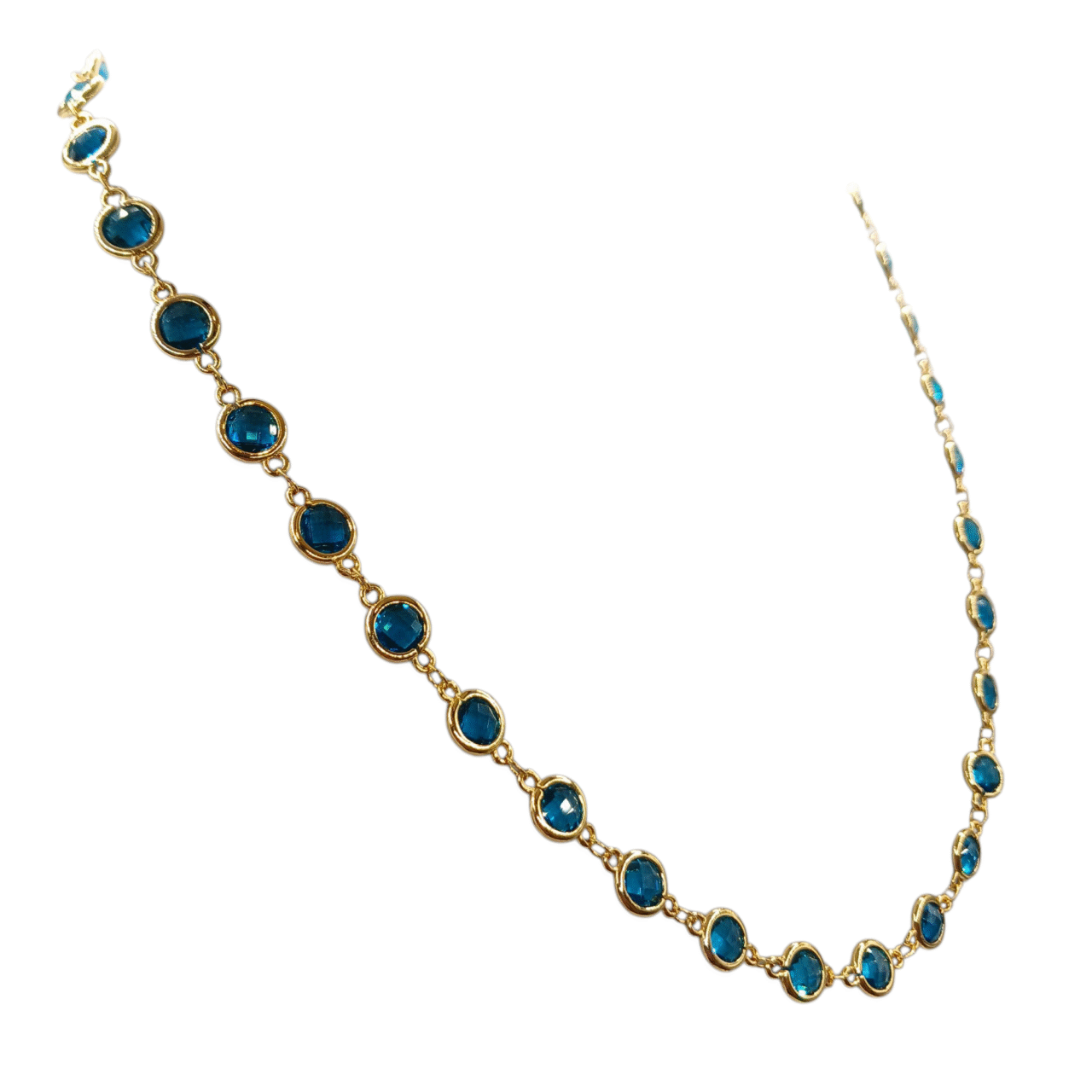 Collana Golden placcato oro giallo Spinello multicolor-modello Londra