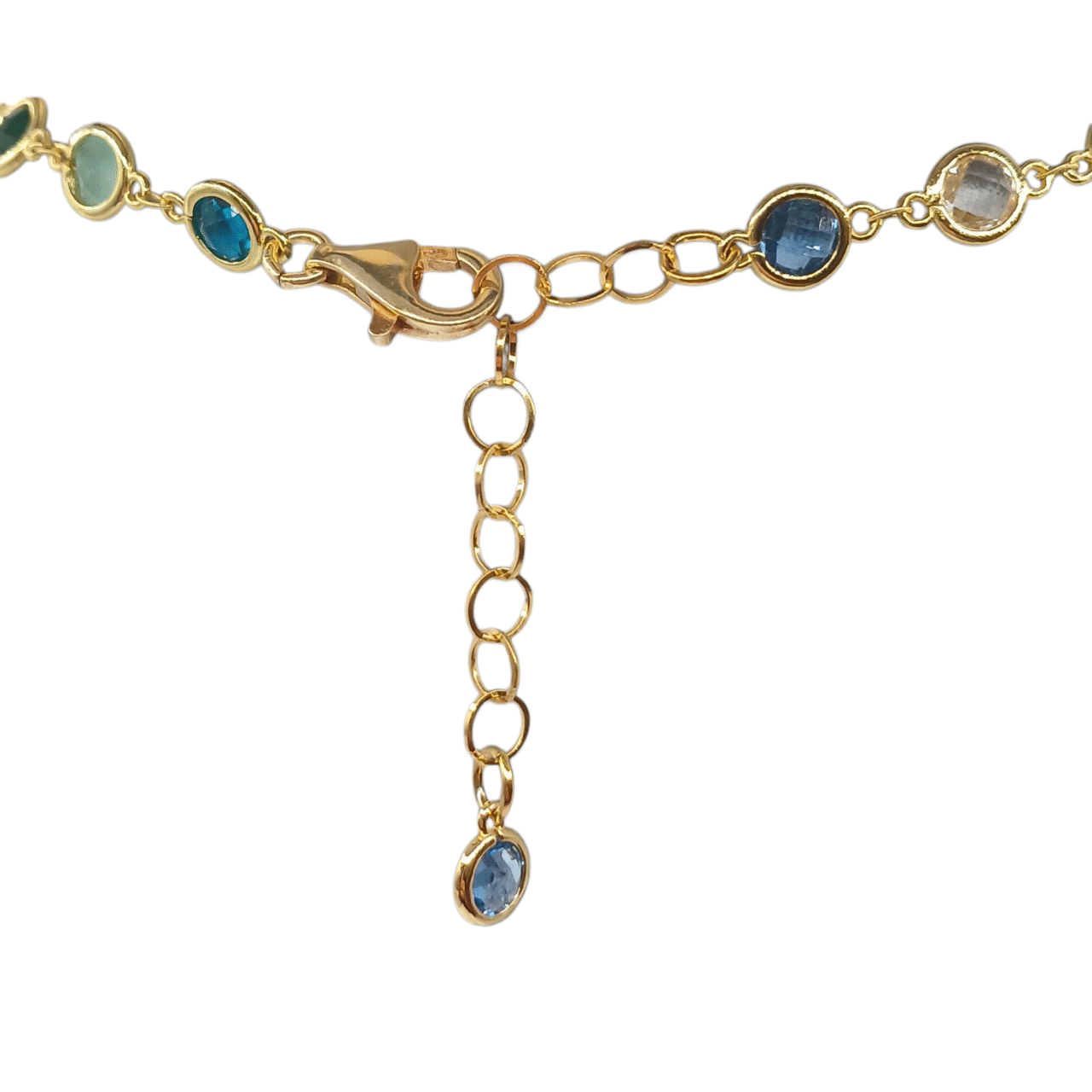 Collana Golden placcato oro giallo Spinello multicolor-modello Londra