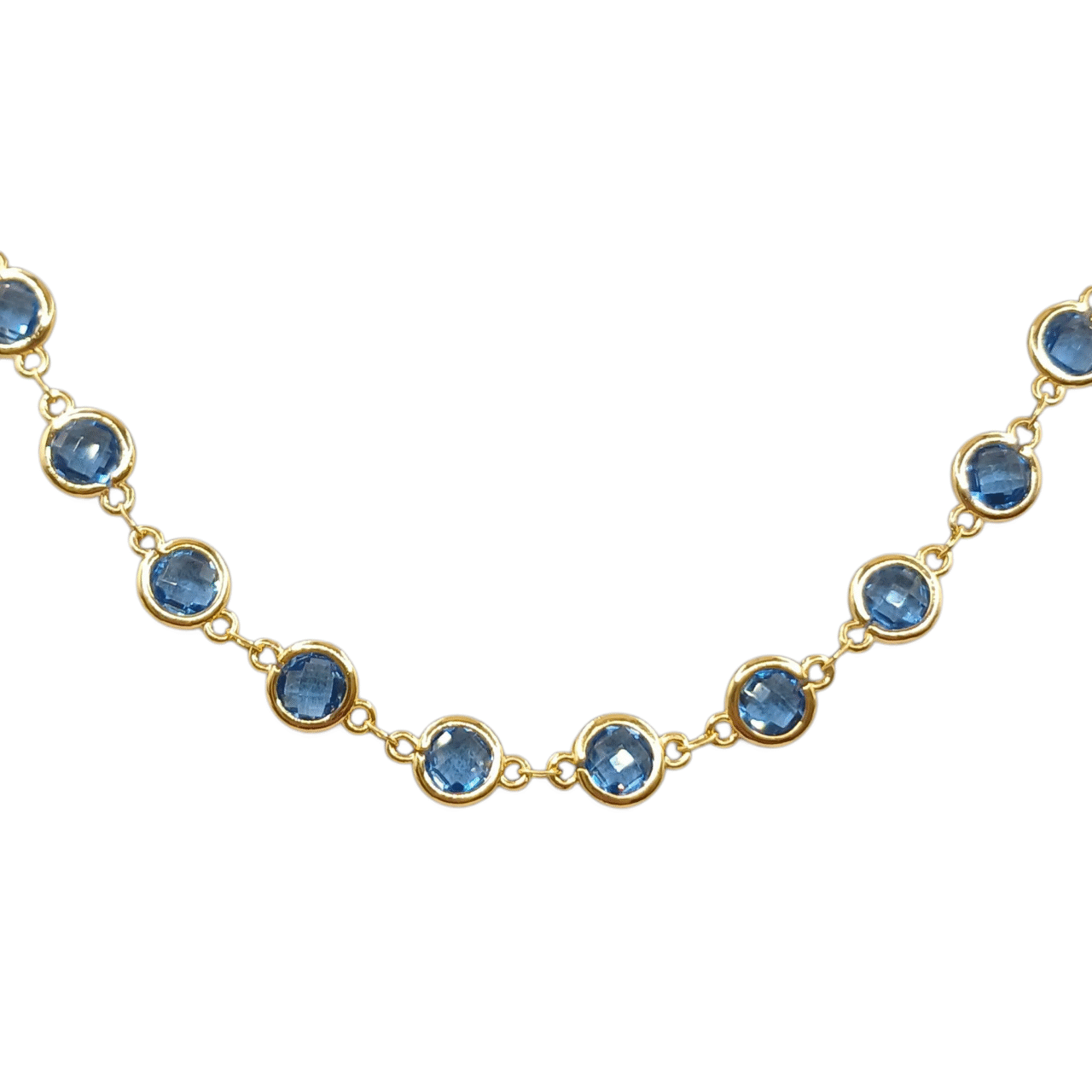 Collana Golden placcato oro giallo Spinello multicolor-modello Londra