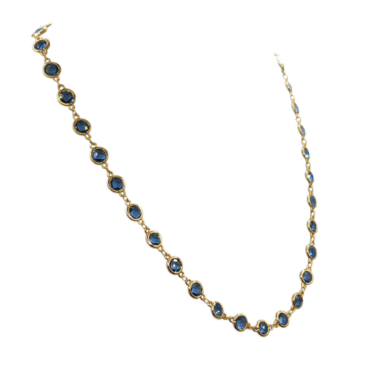 Collana Golden placcato oro giallo Spinello multicolor-modello Londra