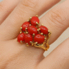 Anello in autentico corallo Mediterraneo-modello 2