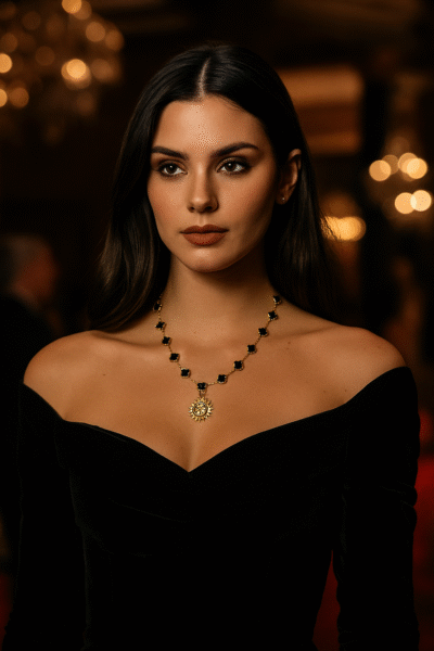Collana in argento 925 con ciondolo sole e luna-modello Bologna