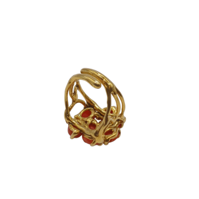 Anello in autentico corallo Mediterraneo-modello 18 - immagine 3