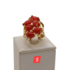 Anello in autentico corallo Mediterraneo-modello 5