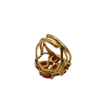 Anello in autentico corallo Mediterraneo-modello 1 - immagine 3