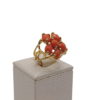 Anello in autentico corallo Mediterraneo pesca-arancione -modello 9 - immagine 2