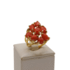Anello in autentico corallo Mediterraneo-modello 22