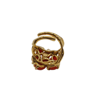 Anello in autentico corallo Mediterraneo-modello 2 - immagine 3