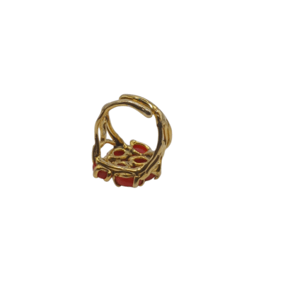 Anello in autentico corallo Mediterraneo-modello 7 - immagine 3