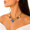 Collana con catena a maglie larghe in acciaio inox anallergico 316 L con ciondoli-modello Los Angeles