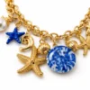 Collana con catena a maglie larghe in acciaio inox anallergico 316 L con ciondoli-modello Los Angeles