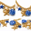 Collana con catena a maglie larghe in acciaio inox anallergico 316 L con ciondoli-modello Los Angeles