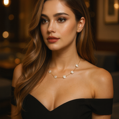 Collana con le perle scaramazze-modello Anfitrite