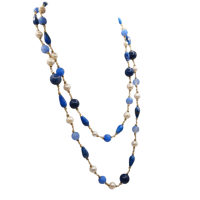 Collana con le pietre naturali e perle-modello Isola Naxos - immagine 2