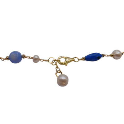 Collana con le pietre naturali e perle-modello Isola Naxos - immagine 5