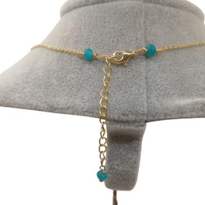 Collana con le perle scaramazze e pietre naturali-Modello Isole Sporadi - immagine 4