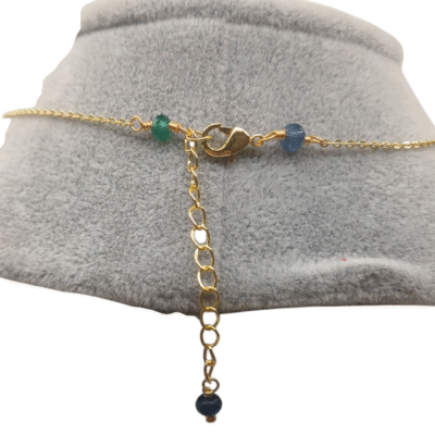 Collana con le perle scaramazze e pietre naturali-Modello Piccole Clicadi - immagine 4