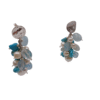 Orecchini a grappolo con le pietre naturali in argento 925-modello Medea