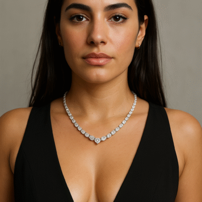 Collana con Swaroski-modello Splendente