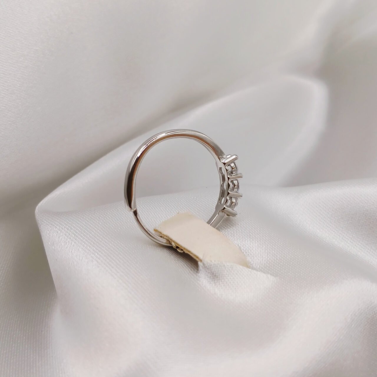 Anello Trilogy in argento bianco cubic zirconia-modello Luna
